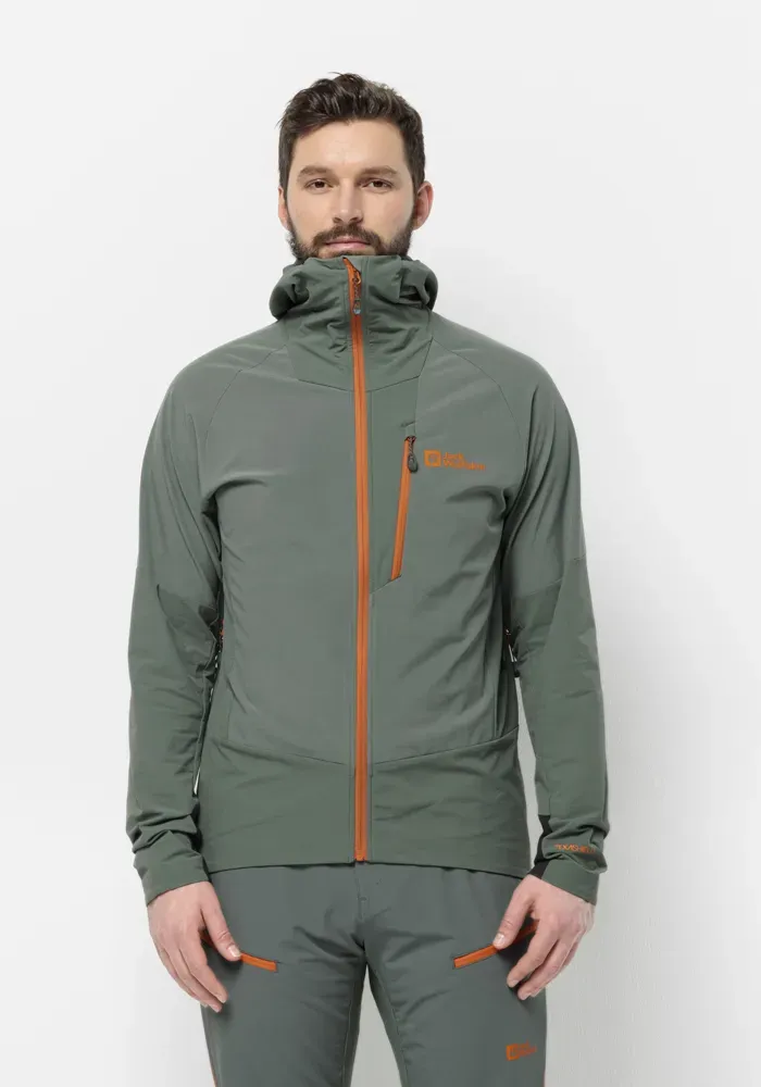 Куртка из софтшелла Jack Wolfskin "ALPSPITZE HOODY M", с капюшоном, зеленый
Куртка из софтшелла Jack Wolfskin "ALPSPITZE HOODY M", с капюшоном, зеленый