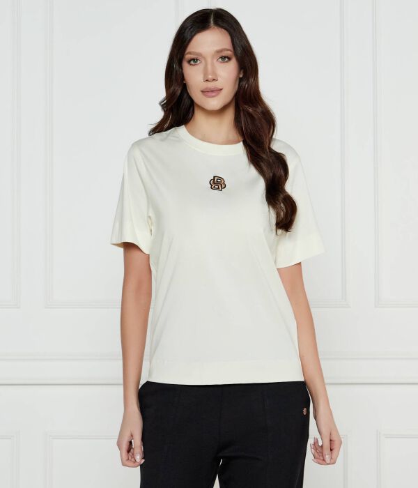 Футболка женская Boss с монограммой, экрю
Футболка женская Boss с монограммой, экрю