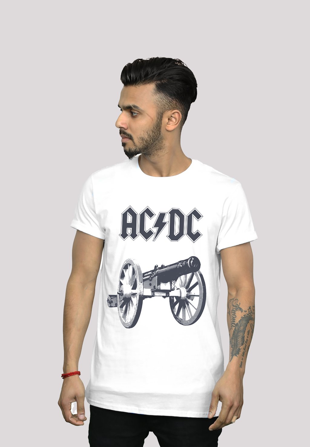 Футболка с принтом ACDC CANNON TIE DYE PREMIUM ROCK MUSIK BAND FAN MERCH FÜ F4NT4STIC, белый 
Футболка с принтом ACDC CANNON TIE DYE PREMIUM ROCK MUSIK BAND FAN MERCH FÜ F4NT4STIC, белый