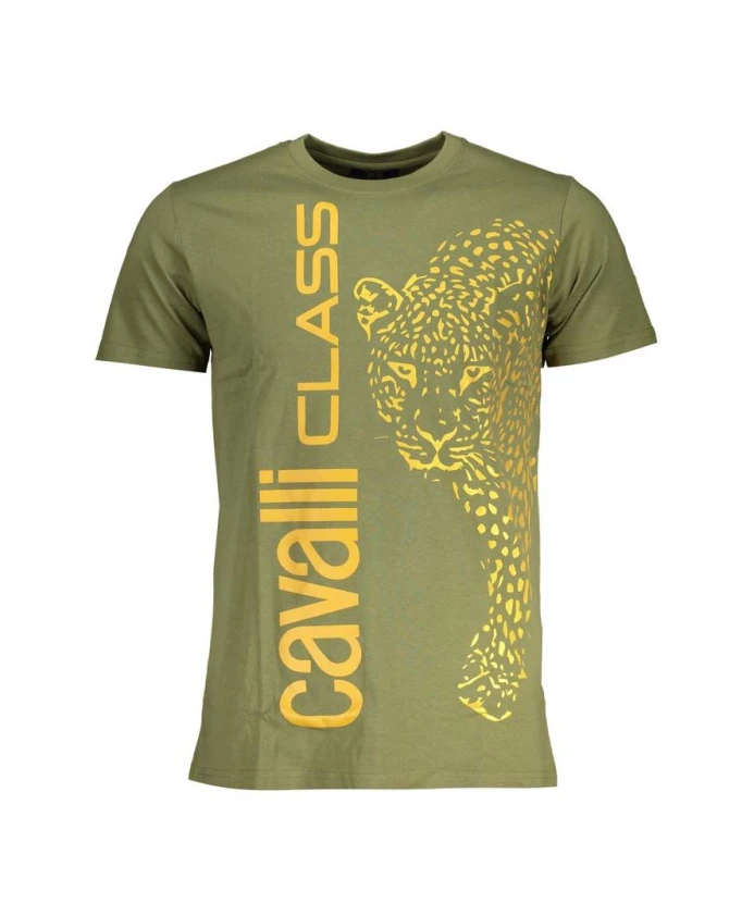 Зеленая футболка с круглым вырезом и леопардовым принтом Cavalli Class, зеленый
Зеленая футболка с круглым вырезом и леопардовым принтом Cavalli Class, зеленый