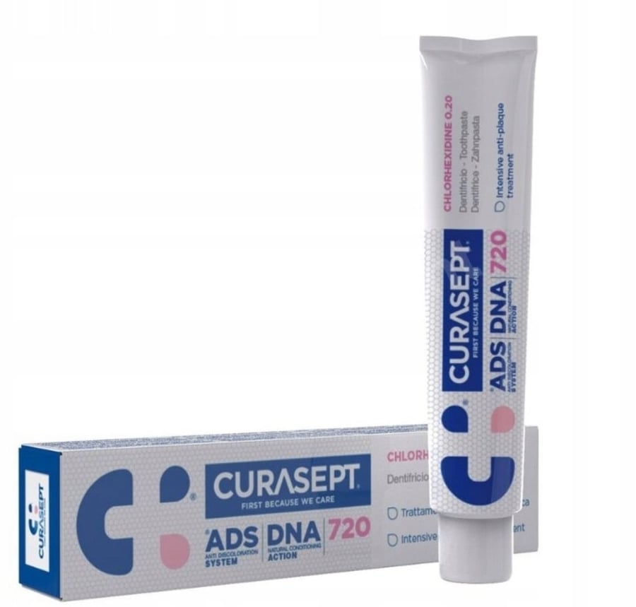 Ортодонтическая зубная паста с хлоргексидином CURASEPT ADS DNA 720 75 мл Inna marka
Ортодонтическая зубная паста с хлоргексидином CURASEPT ADS DNA 720 75 мл Inna marka