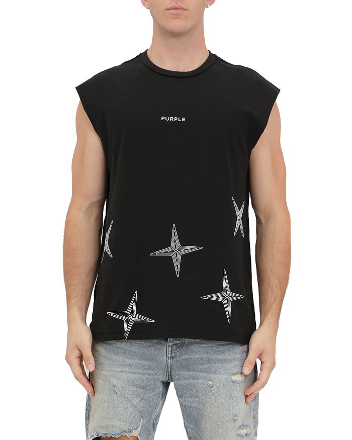 Футболка без рукавов с вышитым логотипом Purple Brand, черный
Футболка без рукавов с вышитым логотипом Purple Brand, черный