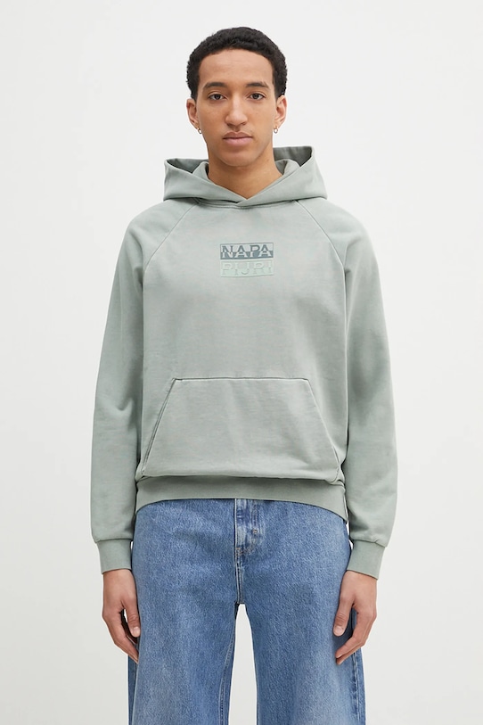 Хлопковая толстовка B-Cortona Napapijri, зеленый 
Хлопковая толстовка B-Cortona Napapijri, зеленый