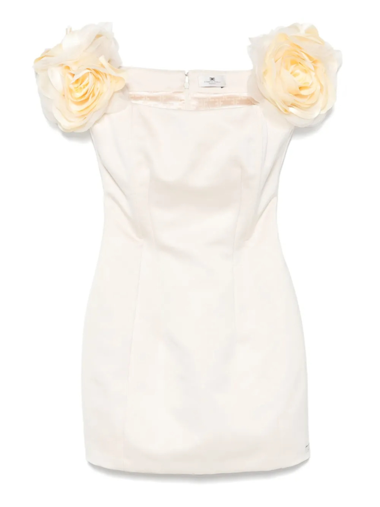 Атласное платье миди с цветочной аппликацией Elisabetta Franchi, нейтральный
Атласное платье миди с цветочной аппликацией Elisabetta Franchi, нейтральный