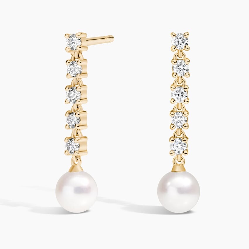 Теннисные серьги с культивированным жемчугом и лабораторными бриллиантами (1/3 карата) Brilliant Earth
Теннисные серьги с культивированным жемчугом и лабораторными бриллиантами (1/3 карата) Brilliant Earth
