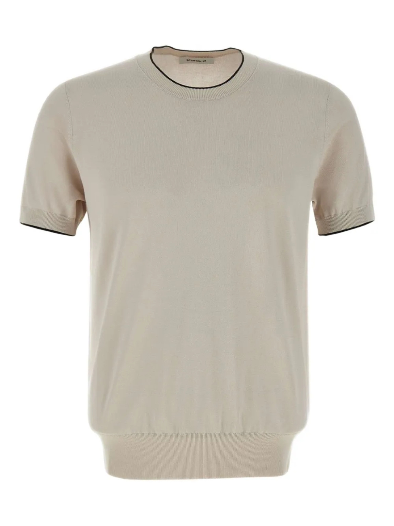 Футболка с круглым вырезом в рубчик Kangra, нейтральный
Футболка с круглым вырезом в рубчик Kangra, нейтральный