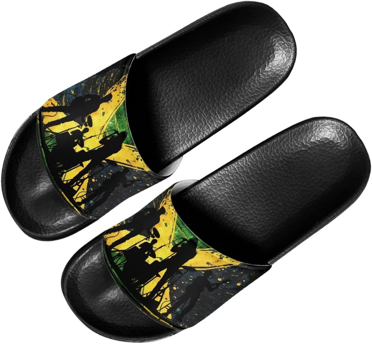 Мужские повседневные сандалии Quxjehoe, шлепанцы для душа, нескользящие, для улицы и дома, размер 5-14, Jamaican Band
Мужские повседневные сандалии Quxjehoe, шлепанцы для душа, нескользящие, для улицы и дома, размер 5-14, Jamaican Band