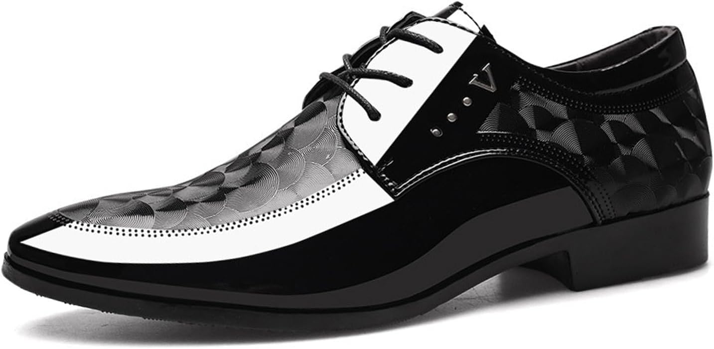 Мужские лаковые оксфорды с острым носком, шнуровкой и высокой глянцевой отделкой, винтажные деловые туфли для официального костюма или смокинга Nhbeoen, черный
Мужские лаковые оксфорды с острым носком, шнуровкой и высокой глянцевой отделкой, винтажные деловые туфли для официального костюма или смокинга Nhbeoen, черный
