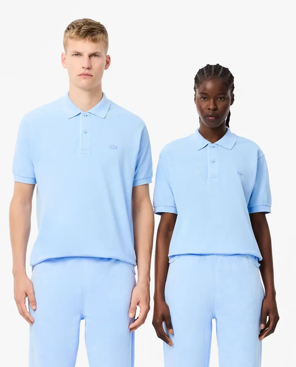 Оригинальная рубашка-поло унисекс с короткими рукавами и эффектом потертости Lacoste, светло-голубой
Оригинальная рубашка-поло унисекс с короткими рукавами и эффектом потертости Lacoste, светло-голубой