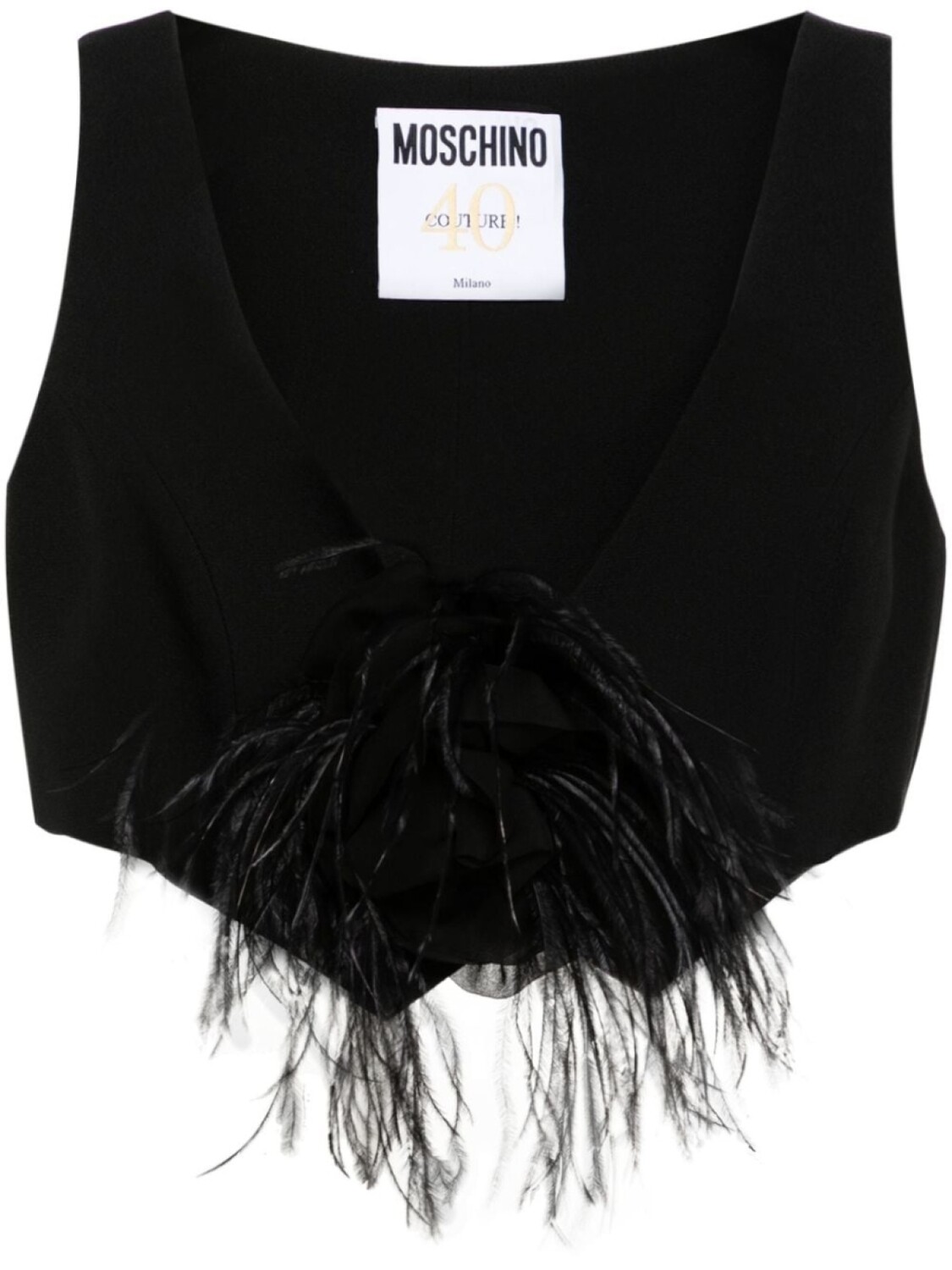 Moschino трикотажный топ с цветочной аппликацией, черный
Moschino трикотажный топ с цветочной аппликацией, черный