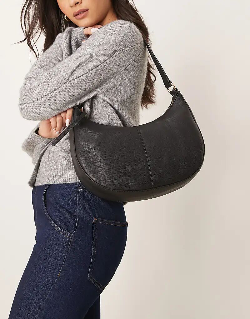 Сумка через плечо Accessorize из кожи черного цвета
Сумка через плечо Accessorize из кожи черного цвета