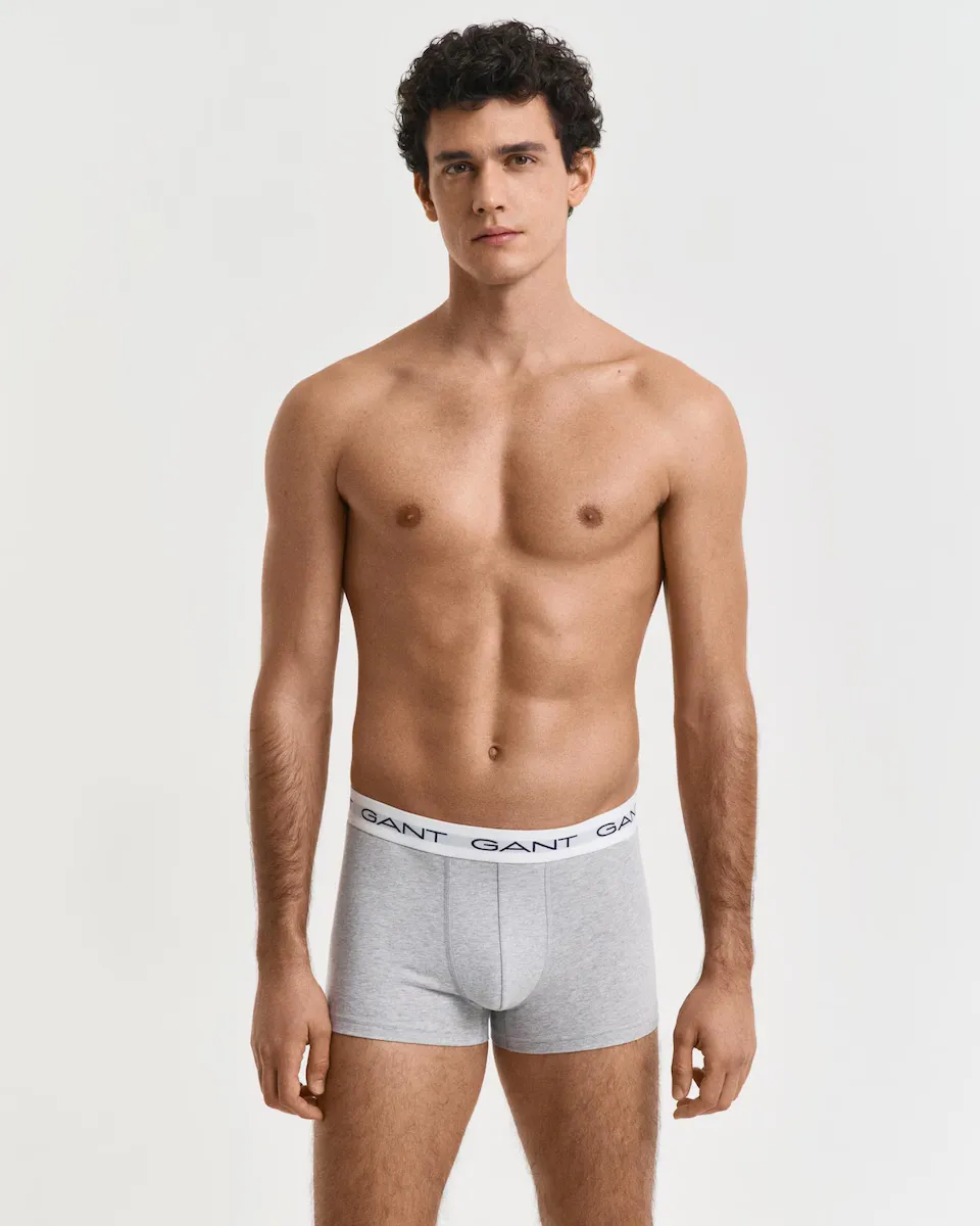 Набор из трех мужских хлопковых боксеров с эластичной талией Gant, серый
Набор из трех мужских хлопковых боксеров с эластичной талией Gant, серый