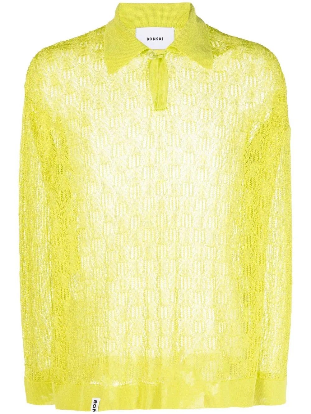 Рубашка поло рыхлой вязки Bonsai, зеленый 
Рубашка поло рыхлой вязки Bonsai, зеленый