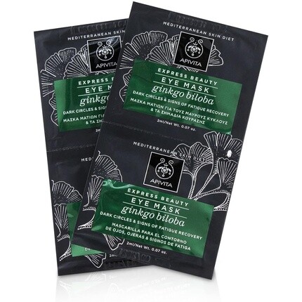 Маска Express Beauty от темных кругов и отечности глаз с гинкго 8 мл Apivita
Маска Express Beauty от темных кругов и отечности глаз с гинкго 8 мл Apivita