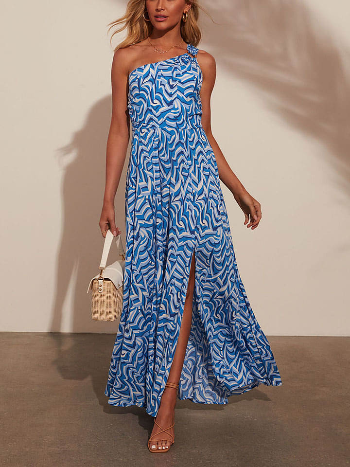 Длинное платье Milan Kiss, синий/белый
Длинное платье Milan Kiss, синий/белый