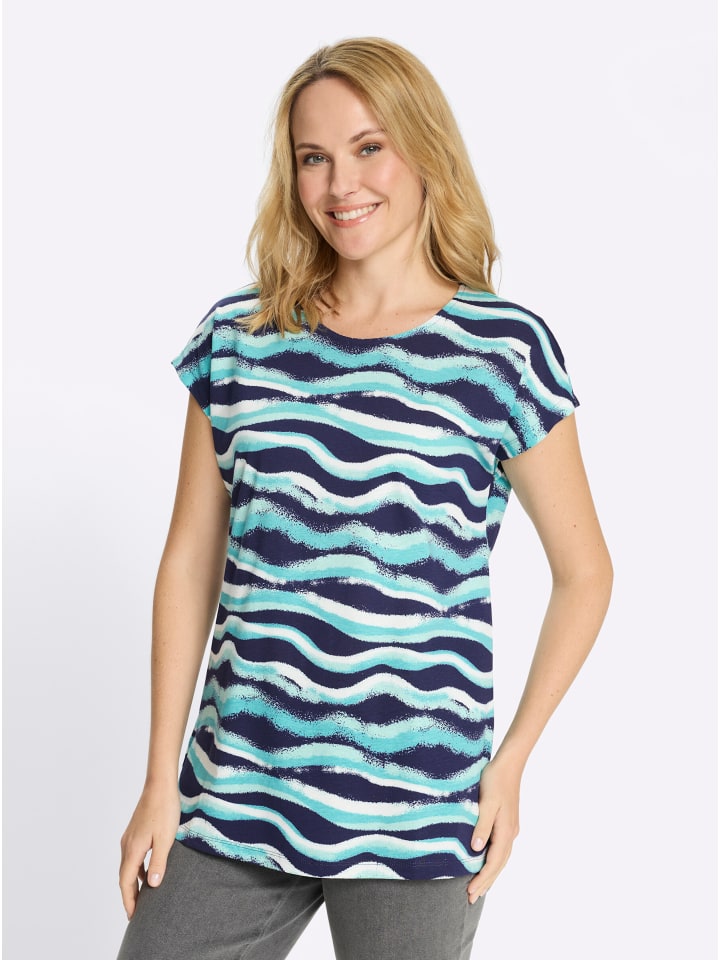 Рубашка с длинными рукавами с принтом в морско-темно-синем цвете Sieh an!
Рубашка с длинными рукавами с принтом в морско-темно-синем цвете Sieh an!