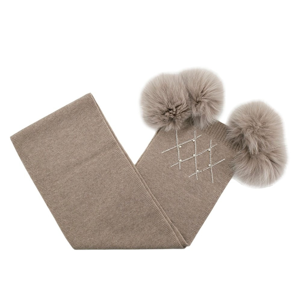 Вязаный шарф Peter Glenn Crystal с помпоном из натурального меха (женский), Beige/Fox Fur
Вязаный шарф Peter Glenn Crystal с помпоном из натурального меха (женский), Beige/Fox Fur