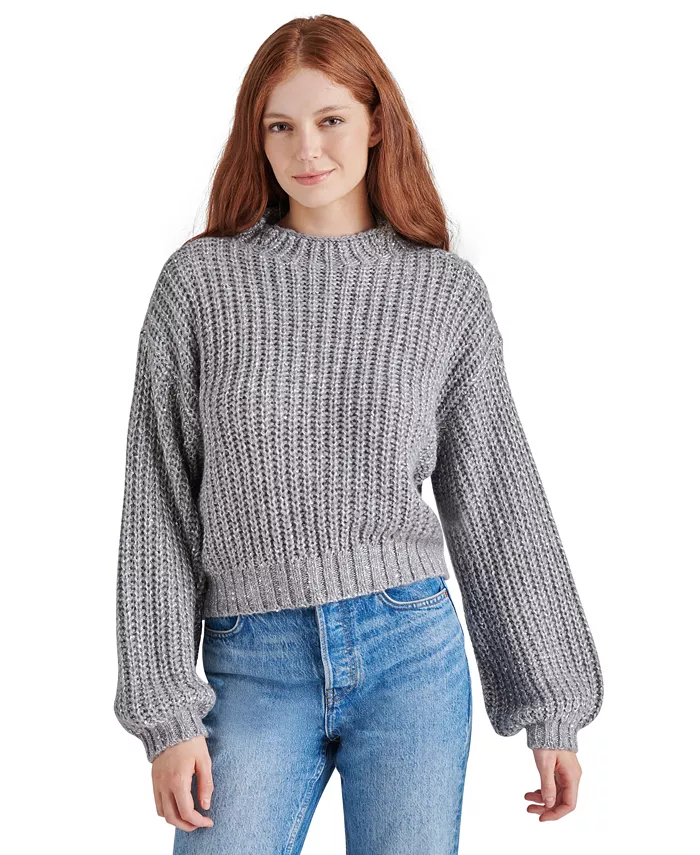 Женский свитер Martina с воротником-стойкой, расшитый пайетками Steve Madden, серый
Женский свитер Martina с воротником-стойкой, расшитый пайетками Steve Madden, серый