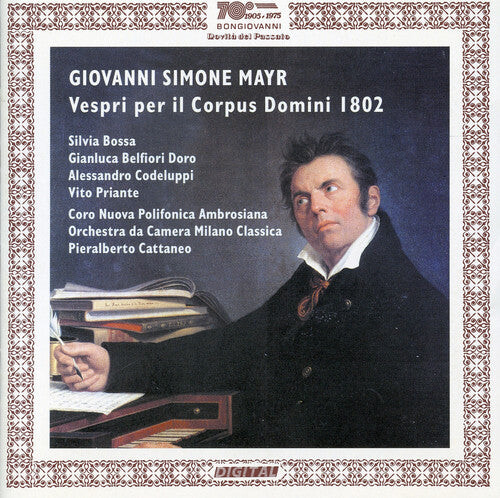 CD диск Mayr / Bossa / Belfiori Doro / Codeluppi: Vespri Per Il Corpus Domini 1802
CD диск Mayr / Bossa / Belfiori Doro / Codeluppi: Vespri Per Il Corpus Domini 1802