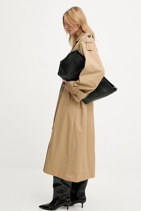 Хлопковое пальто Answear.Lab, коричневый 
Хлопковое пальто Answear.Lab, коричневый