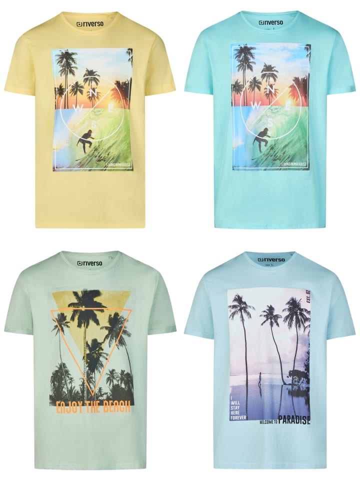 Набор из 4 разноцветных футболок RIVLukas
Набор из 4 разноцветных футболок RIVLukas