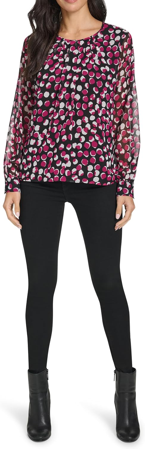 Женская блузка с длинным рукавом Calvin Klein, Blk/Mulbry
Женская блузка с длинным рукавом Calvin Klein, Blk/Mulbry