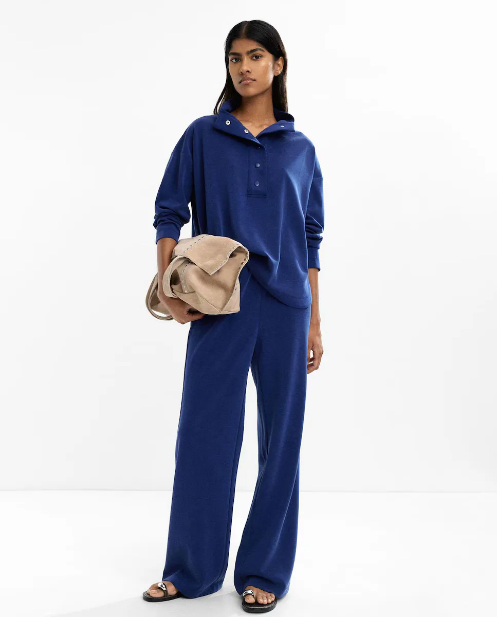 Женские брюки свободного кроя с эластичным поясом Parfois, синий
Женские брюки свободного кроя с эластичным поясом Parfois, синий