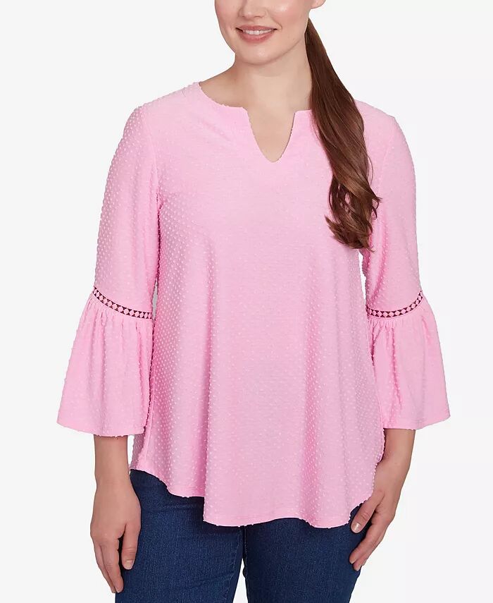 Petite Swiss Dot Однотонный топ с воланами на рукавах Ruby Rd., розовый
Petite Swiss Dot Однотонный топ с воланами на рукавах Ruby Rd., розовый