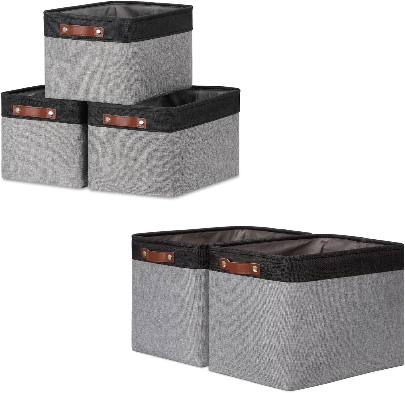 Складные корзины DULLEMELO: 3 средние корзины 15 x 11 x 9,5 дюймов + 2 большие корзины 16 x 12 x 12 дюймов (черный и серый), Grey
Складные корзины DULLEMELO: 3 средние корзины 15 x 11 x 9,5 дюймов + 2 большие корзины 16 x 12 x 12 дюймов (черный и серый), Grey