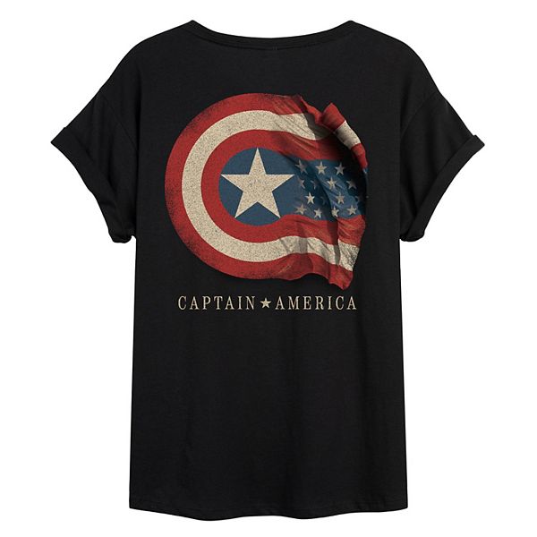 Футболка Juniors' Captain America с принтом флага Marvel
Футболка Juniors' Captain America с принтом флага Marvel