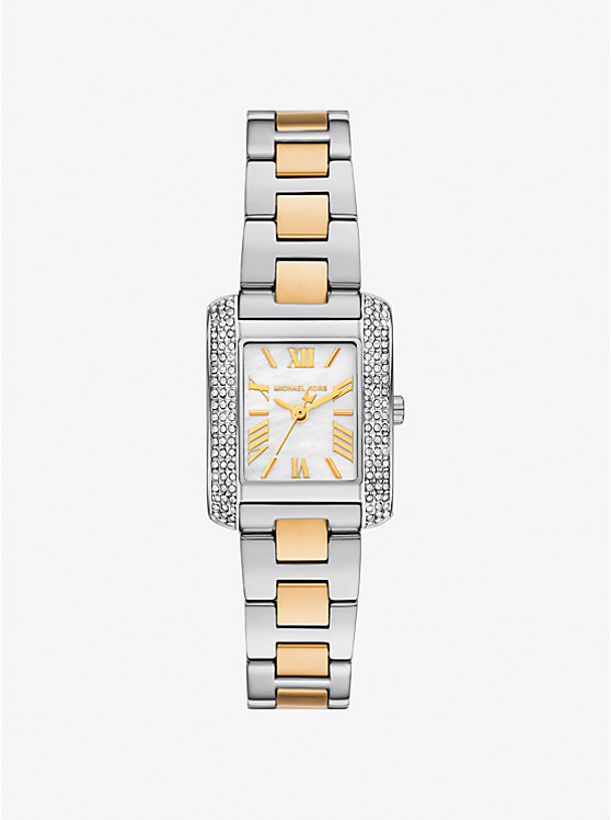 Миниатюрные двухцветные часы с наждачным паве Michael Kors, мультиколор
Миниатюрные двухцветные часы с наждачным паве Michael Kors, мультиколор