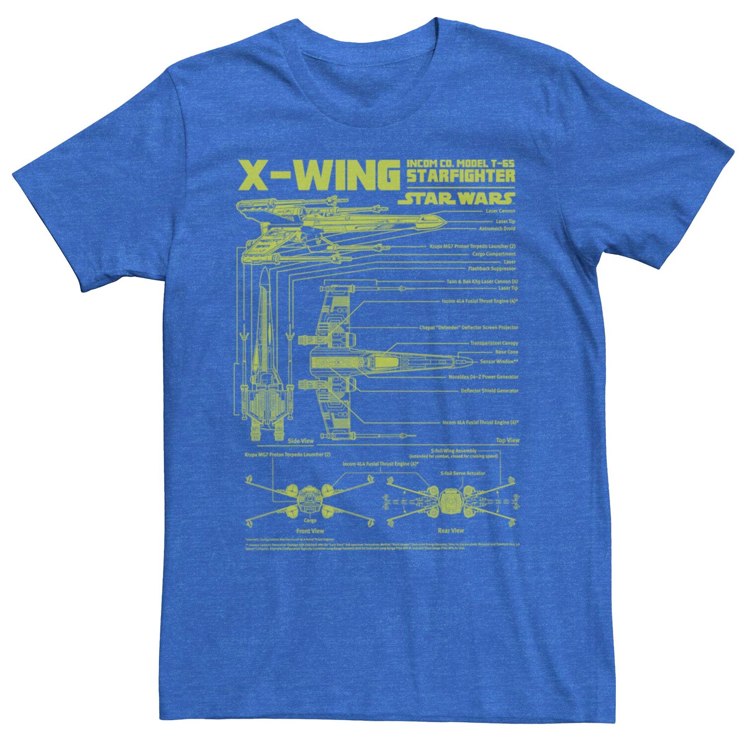 Мужская футболка Star Wars X-Wing Blueprint Licensed Character
Мужская футболка Star Wars X-Wing Blueprint Licensed Character