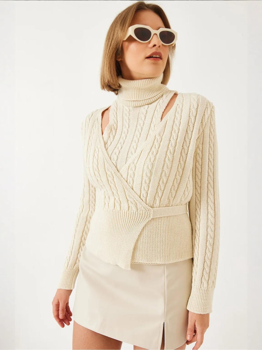 Вязаный кардиган Bianco Lucci, кремовый
Вязаный кардиган Bianco Lucci, кремовый