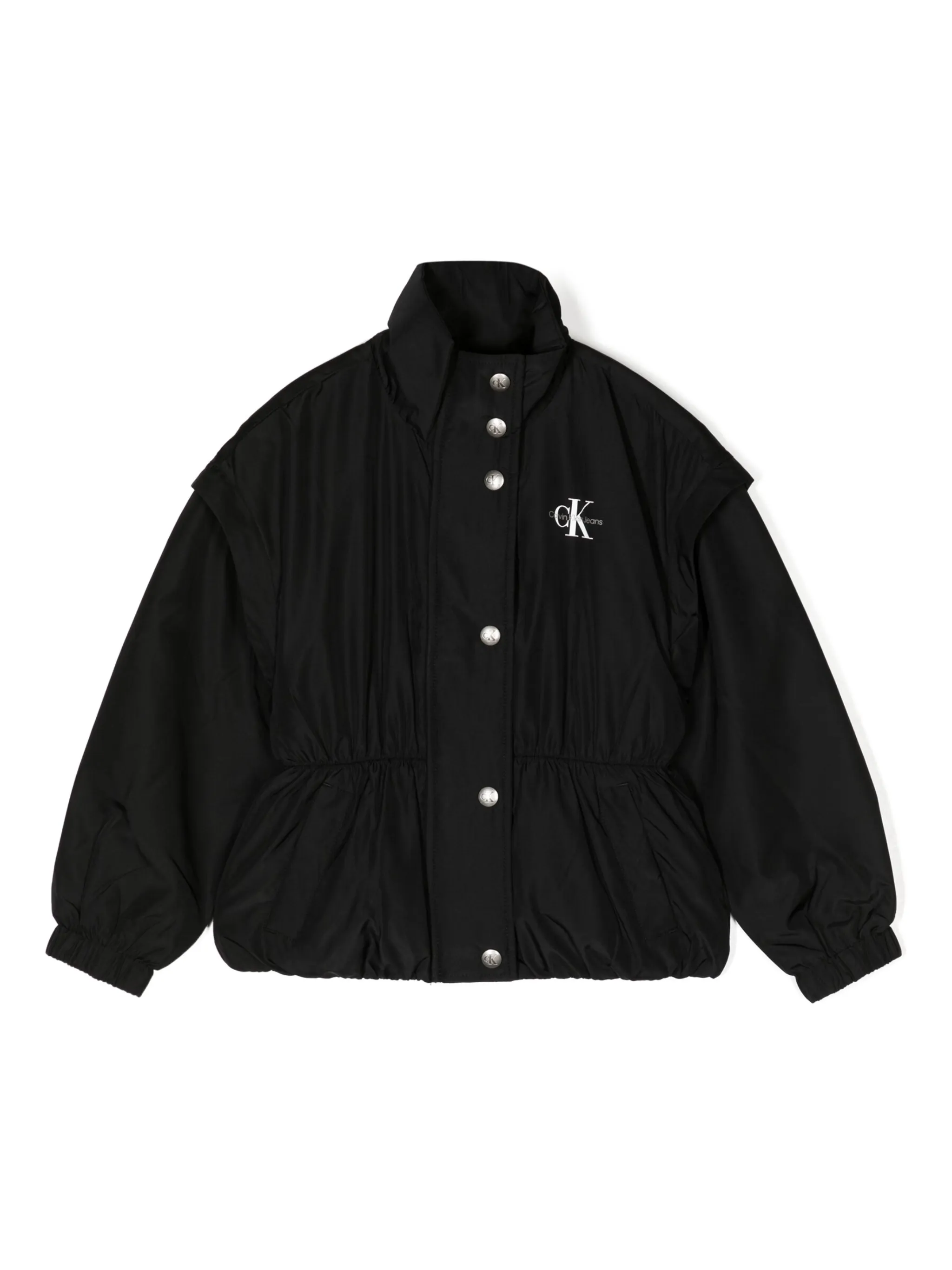 Куртка на кнопках с логотипом Calvin Klein Kids, черный
Куртка на кнопках с логотипом Calvin Klein Kids, черный