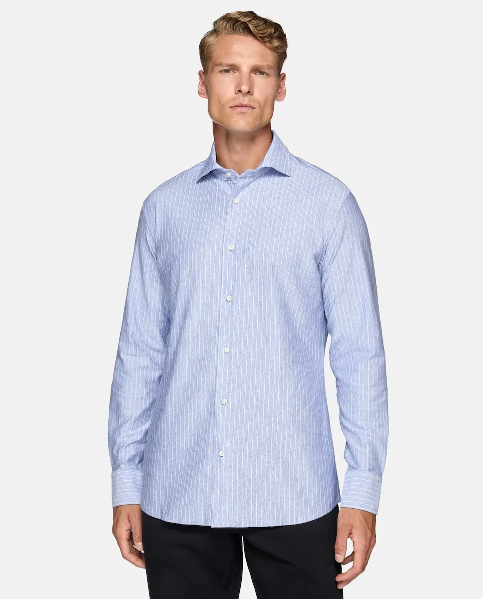 Мужская рубашка прямого кроя в голубую полоску Boggi Milano, голубой
Мужская рубашка прямого кроя в голубую полоску Boggi Milano, голубой