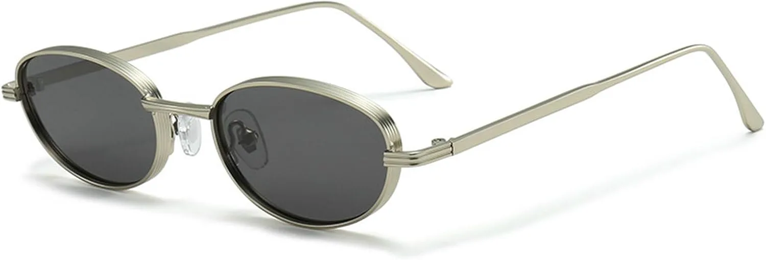 Модные маленькие круглые ретро-овальные солнцезащитные очки для женщин, винтажные панк-солнцезащитные очки для мужчин, очки для активного отдыха mincl, Silver Black
Модные маленькие круглые ретро-овальные солнцезащитные очки для женщин, винтажные панк-солнцезащитные очки для мужчин, очки для активного отдыха mincl, Silver Black