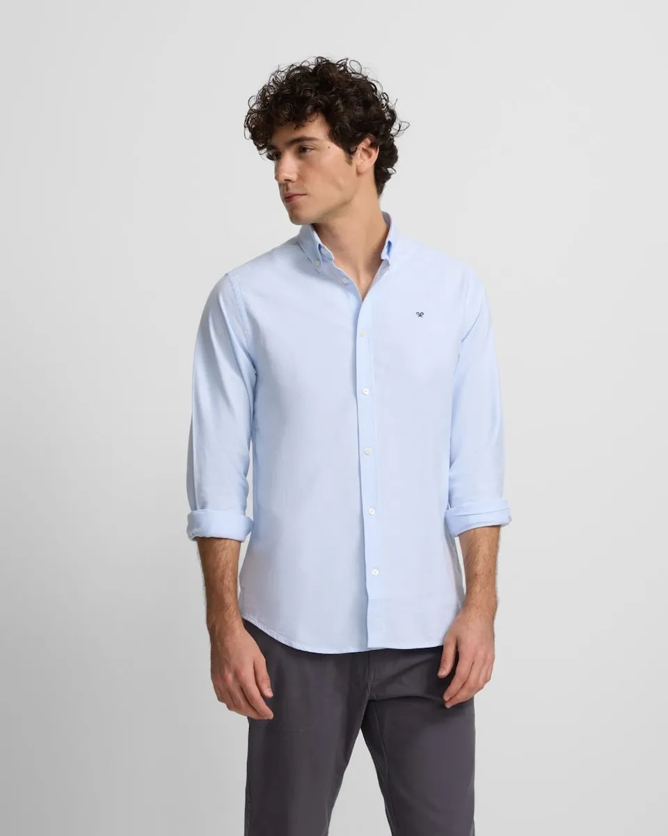 Мужская рубашка спортивного стиля Oxford, прямой крой, небесно-голубая Silbon
Мужская рубашка спортивного стиля Oxford, прямой крой, небесно-голубая Silbon