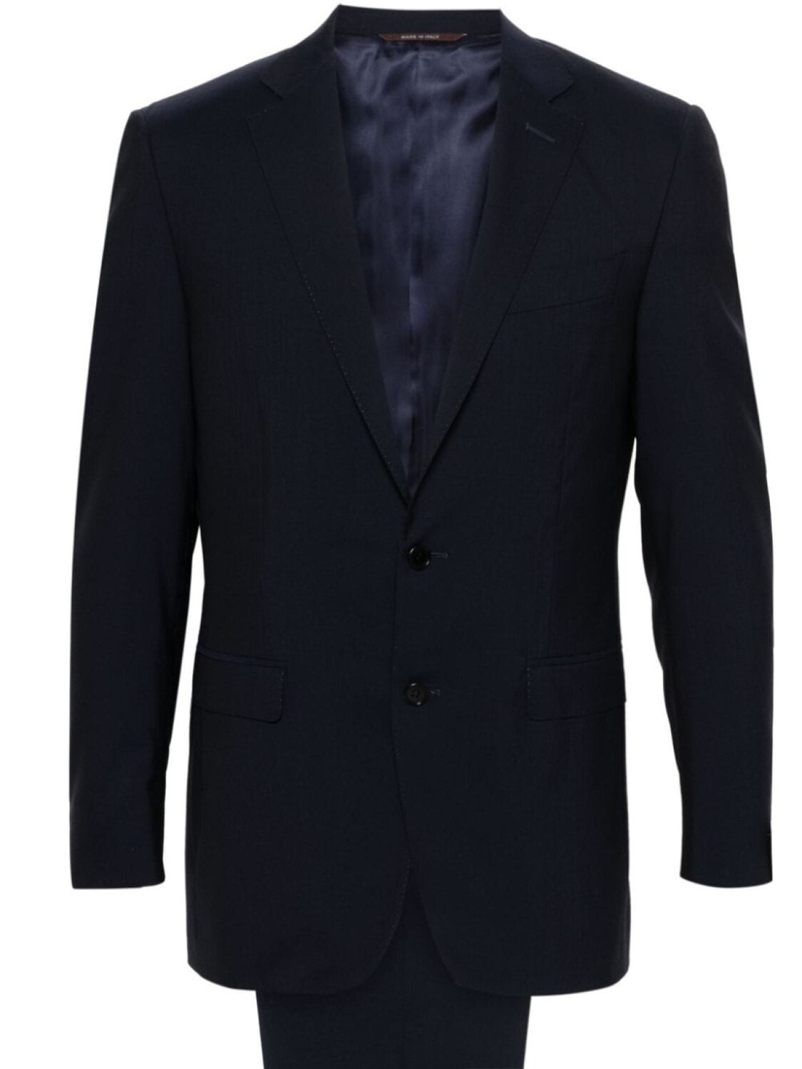 Canali шерстяной костюм с однобортным пиджаком, синий
Canali шерстяной костюм с однобортным пиджаком, синий