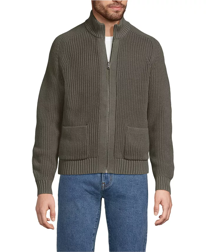 Мужская кардиган-кофта Drifter с длинным рукавом на молнии Lands' End, зеленый
Мужская кардиган-кофта Drifter с длинным рукавом на молнии Lands' End, зеленый