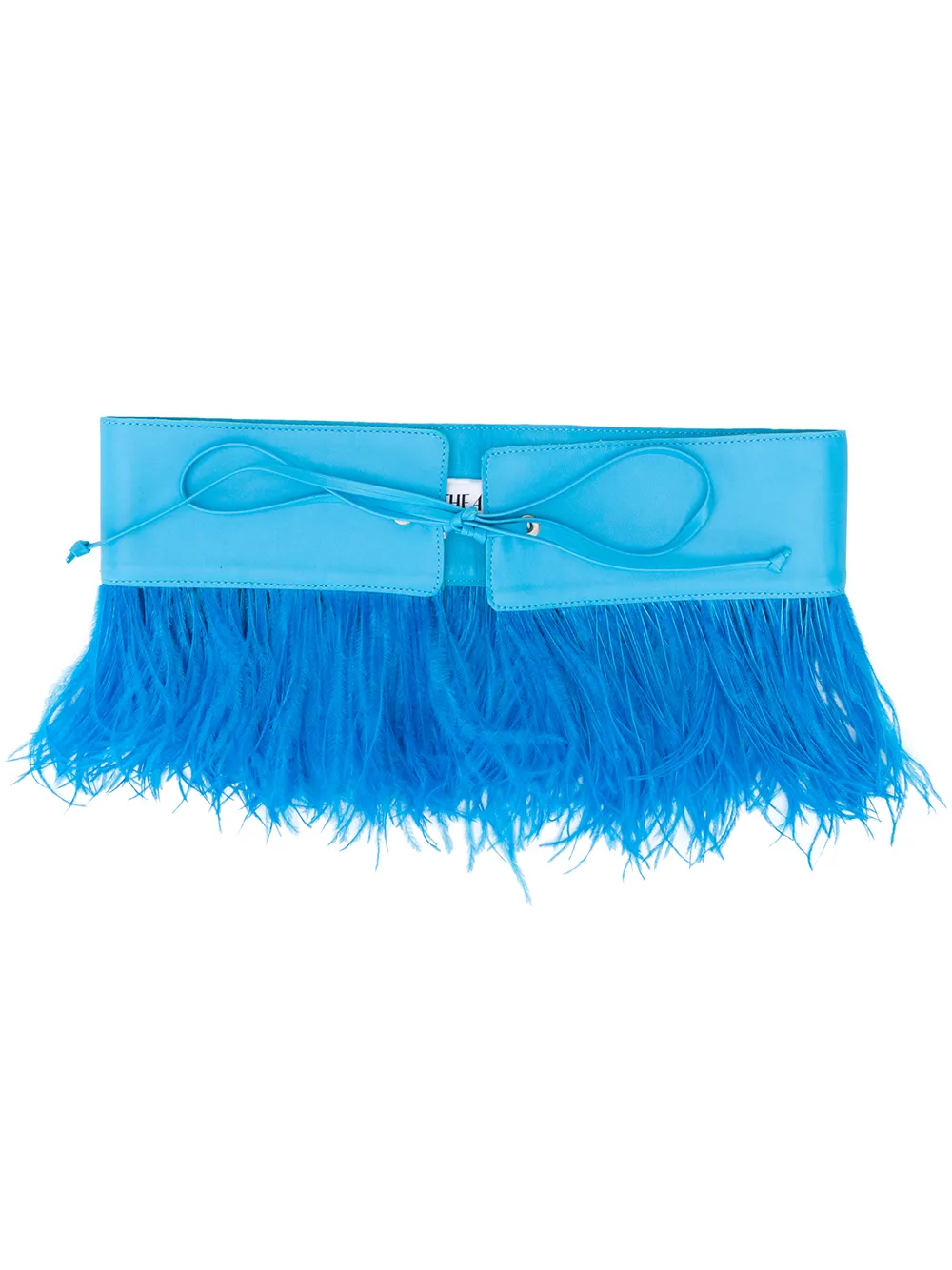 Пояс с декором из перьев The Attico, синий
Пояс с декором из перьев The Attico, синий