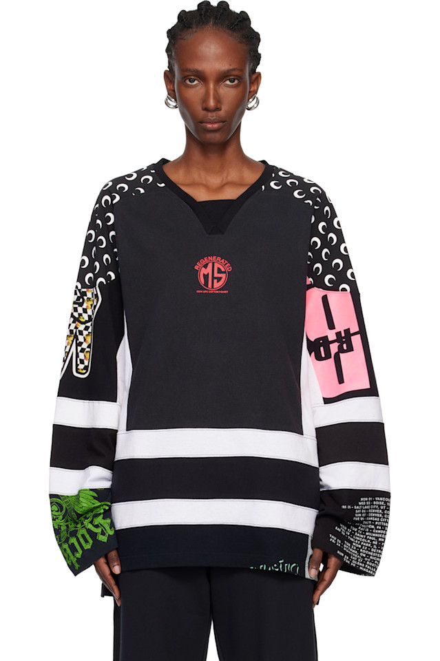 Футболка с обновленным графическим рисунком для хоккея (длина футляра) Marine Serre, черный
Футболка с обновленным графическим рисунком для хоккея (длина футляра) Marine Serre, черный