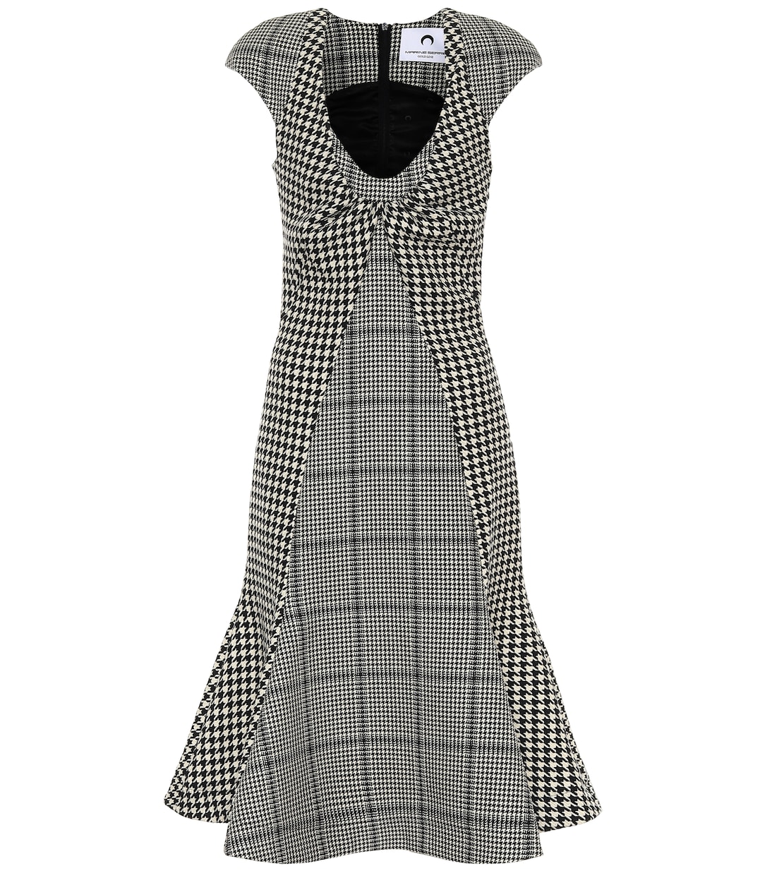 Платье миди из шерсти в клетку Marine Serre, Black With White Print
Платье миди из шерсти в клетку Marine Serre, Black With White Print
