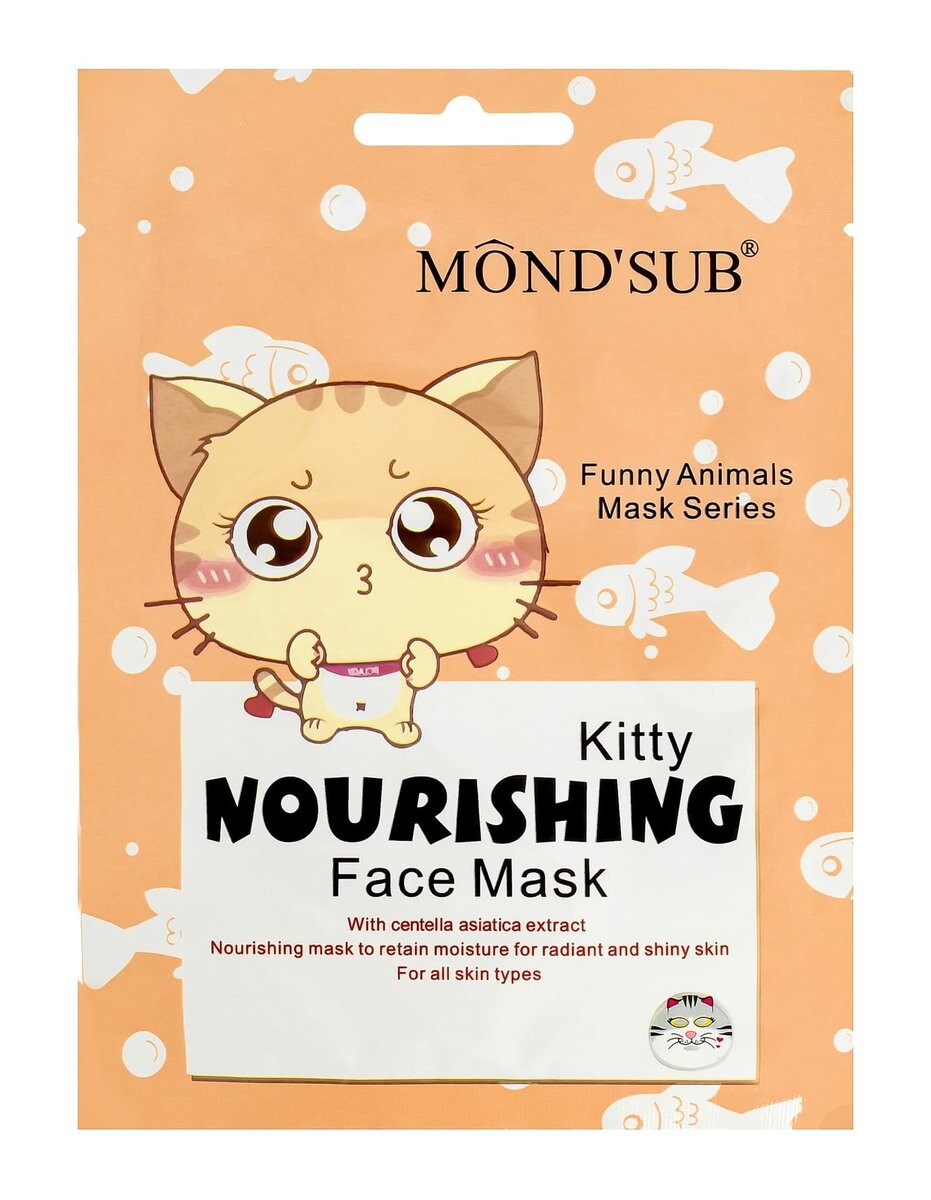 Mond'sub, Тканевая маска для лица, Кот, 24 мл Elfa Ii
Mond'sub, Тканевая маска для лица, Кот, 24 мл Elfa Ii