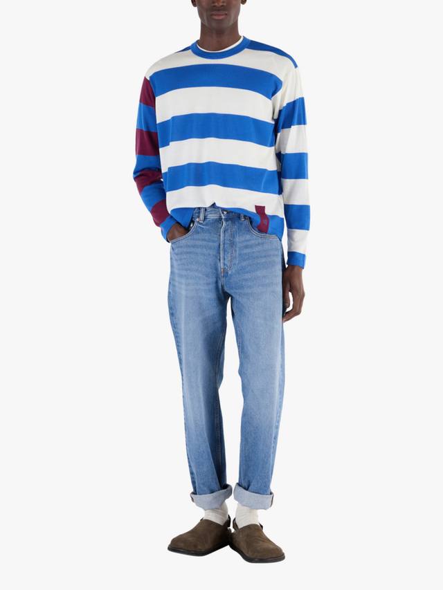 Свитер с контрастными полосками на рукавах и круглым вырезом из мериносовой шерсти John Smedley, Jay Blue/Snow White
Свитер с контрастными полосками на рукавах и круглым вырезом из мериносовой шерсти John Smedley, Jay Blue/Snow White