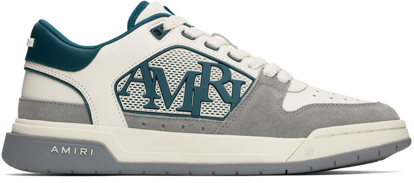 Классические низкие кроссовки белого и зеленого цвета AMIRI, Deep teal
Классические низкие кроссовки белого и зеленого цвета AMIRI, Deep teal