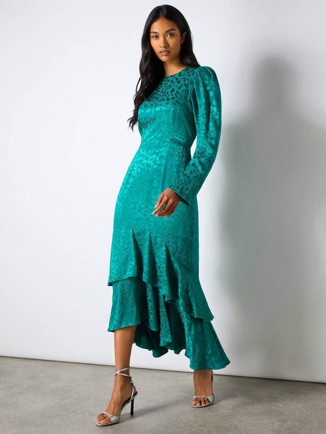 Платье анджелины жакурд с животным принтом Ro&Zo, зеленый
Платье анджелины жакурд с животным принтом Ro&Zo, зеленый