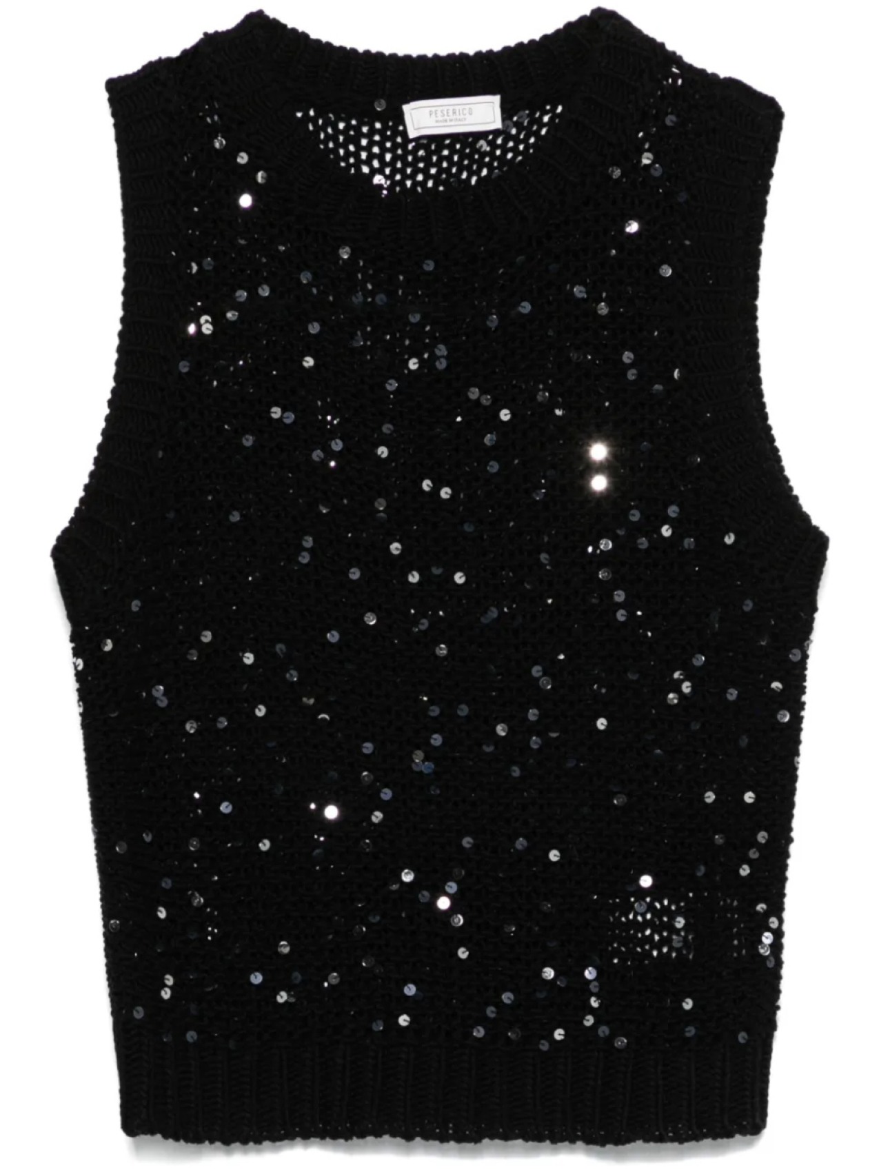 Peserico топ с пайетками, черный
Peserico топ с пайетками, черный