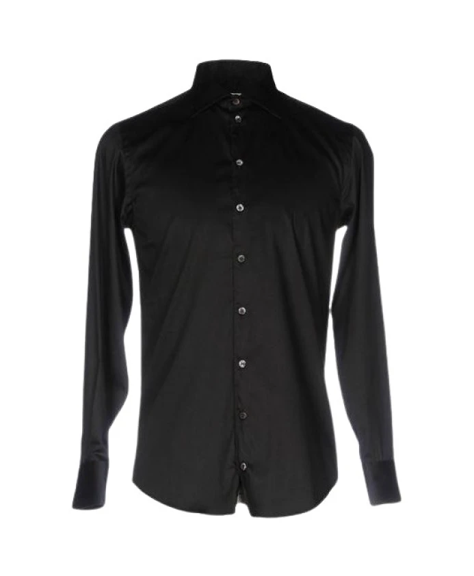 Приталенная рубашка из эластичного хлопка с итальянским воротником. Emporio Armani, черный
Приталенная рубашка из эластичного хлопка с итальянским воротником. Emporio Armani, черный