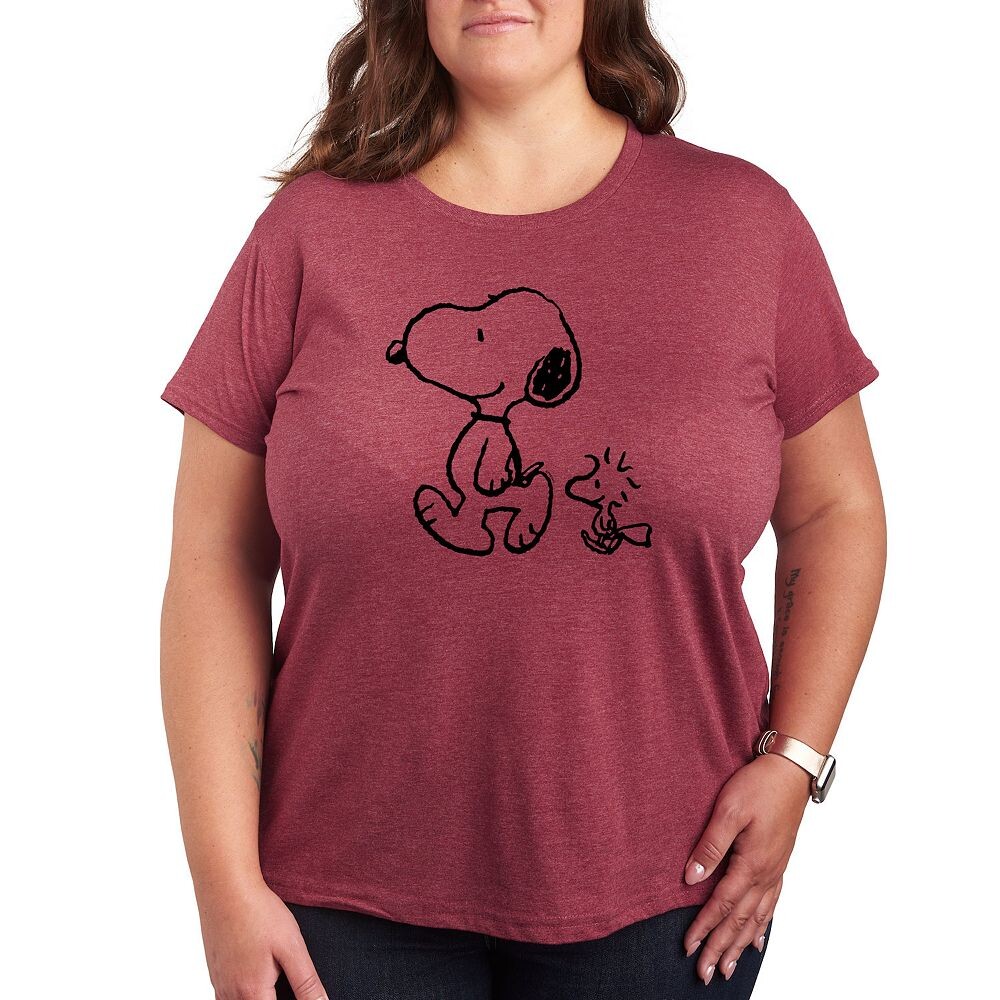 Футболка Plus Peanuts Snoopy Woodstock Walk с рисунком Licensed Character, цвет Heather Wine
Футболка Plus Peanuts Snoopy Woodstock Walk с рисунком Licensed Character, цвет Heather Wine