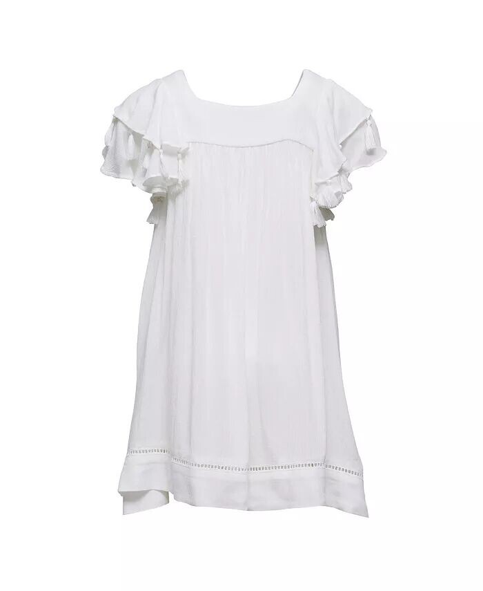 Белое пляжное платье Time с кисточками для малышей и девочек Snapper Rock, белый
Белое пляжное платье Time с кисточками для малышей и девочек Snapper Rock, белый